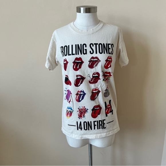 The Rolling Stones 14 on fire tour 2014 band tee 825 - Picture 1 of 8